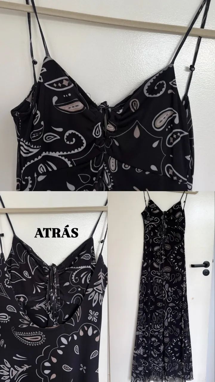 Vestido longo em tule