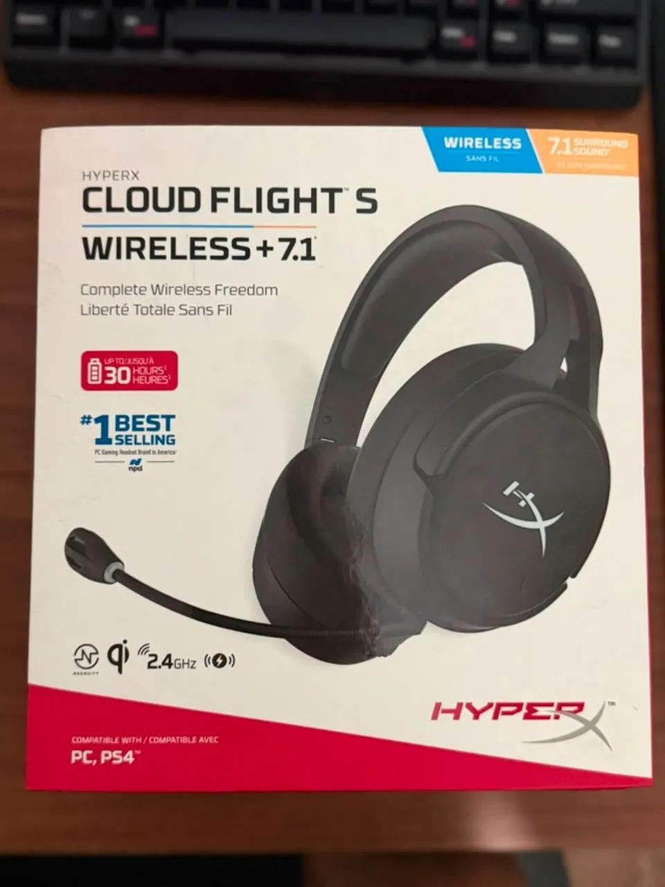 Headset HyperX Cloud Flight S Wireless 7.1 | Original | Excelente Estado