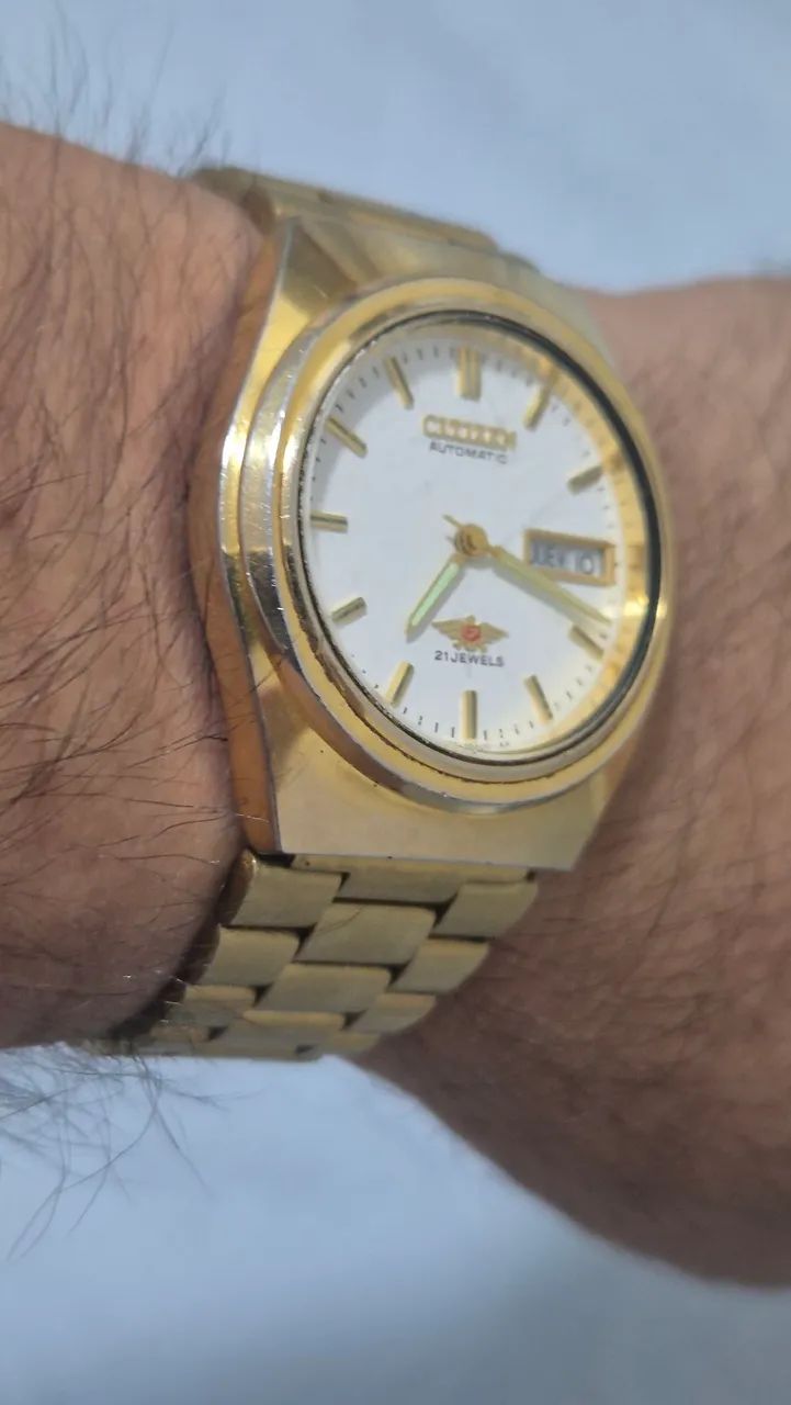 Relógio CITIZEN 7 EAGLE DOURADO AUTOMÁTICO  -   TODO REVISADO - Foto 4
