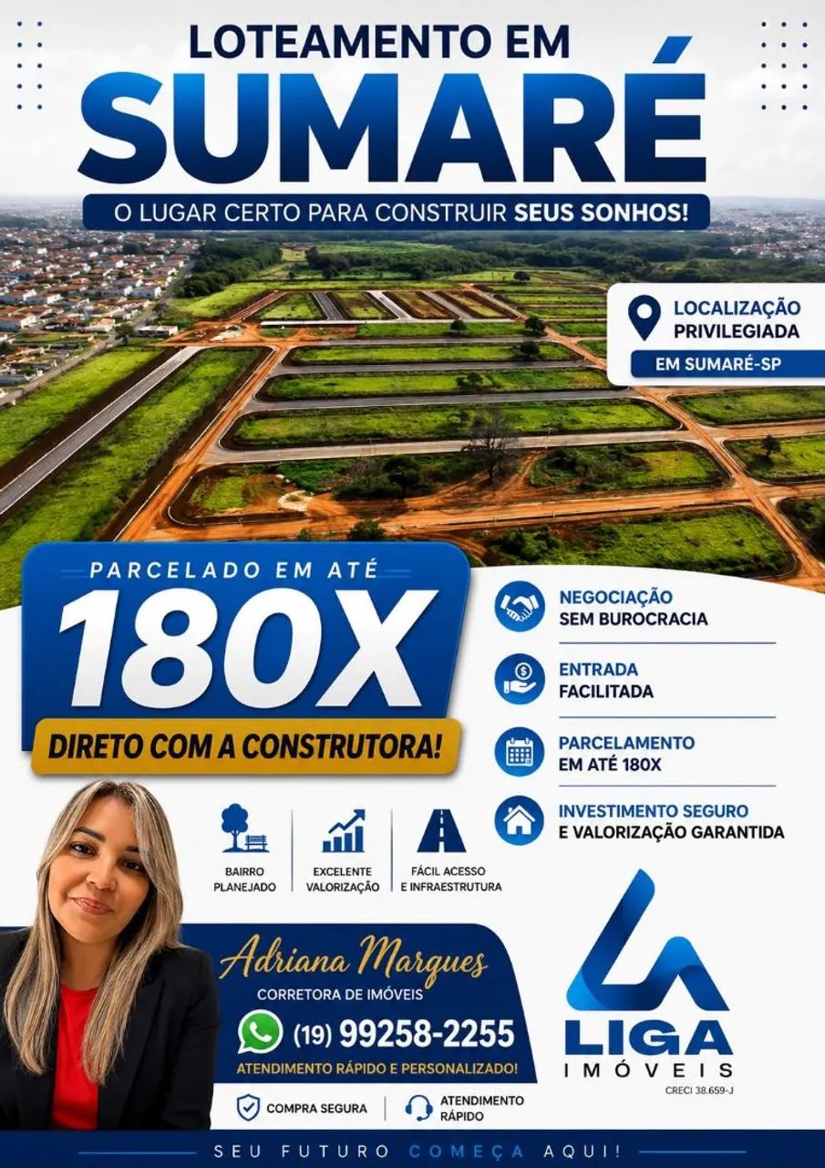? LOTES À VENDA EM Hortolândia e Região!
