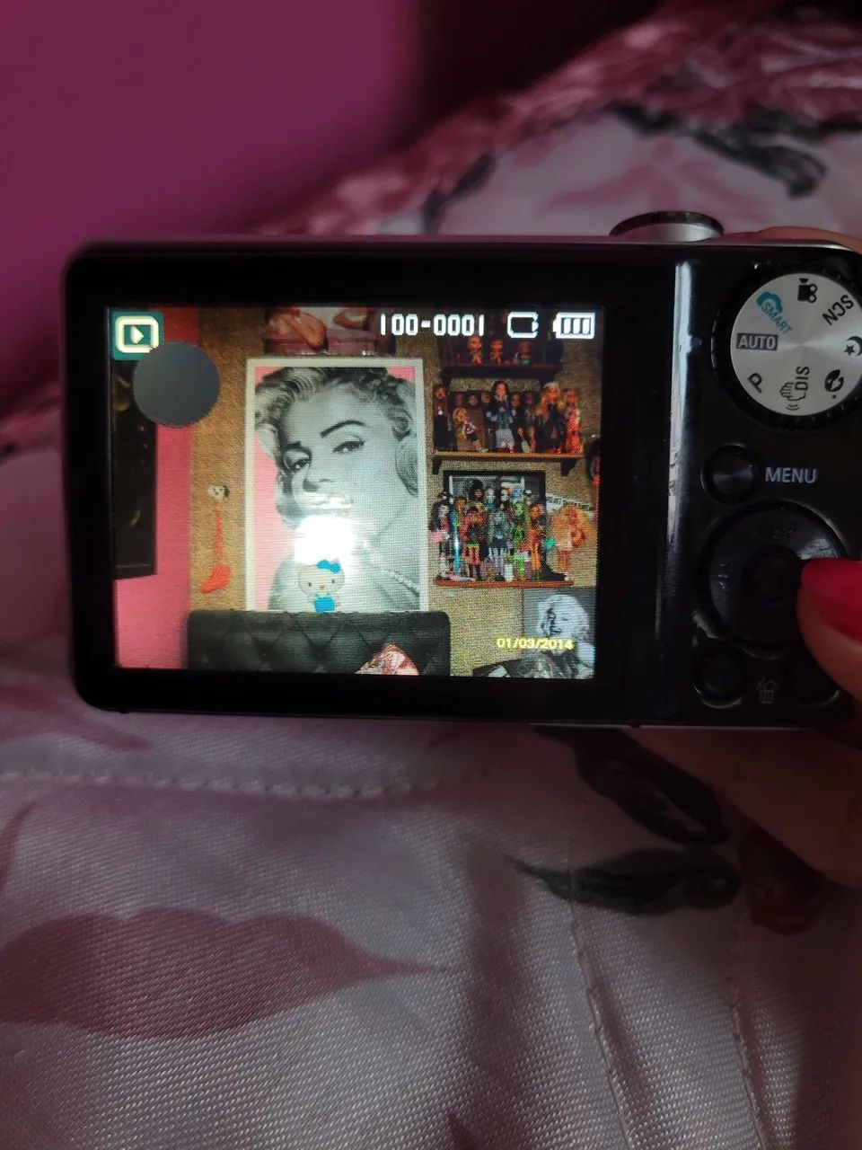 Câmera digital samsung preta de 12.1 megapixels com self frontal ler descrição  - Foto 6