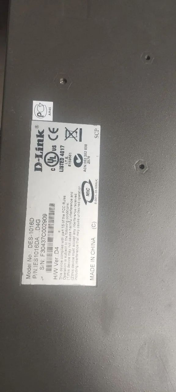 Switch D-link 16 Portas Des-1016d 10/ 100mbps  - Foto 4
