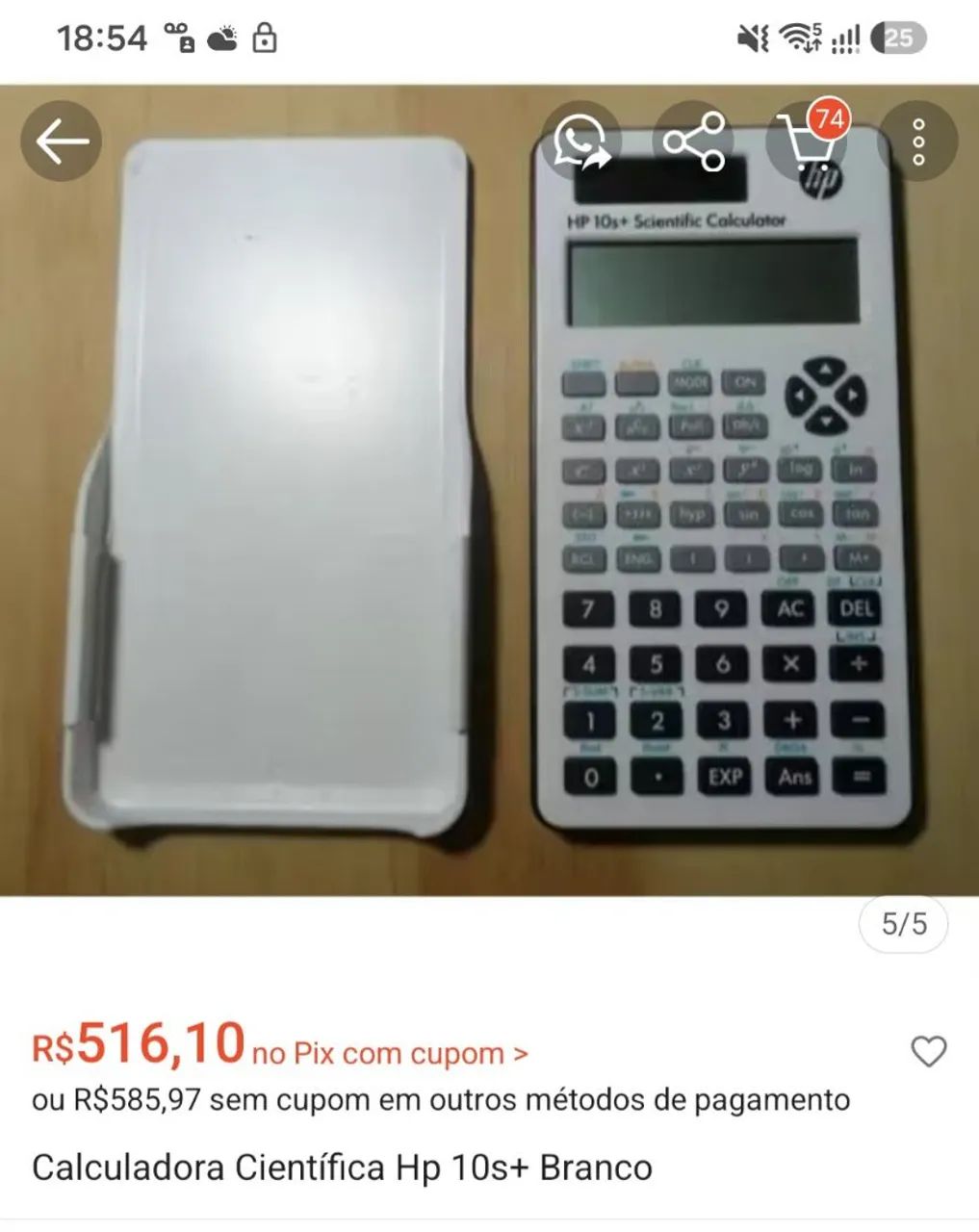 Calculadora científica hp 10S original lacrada  - Foto 4