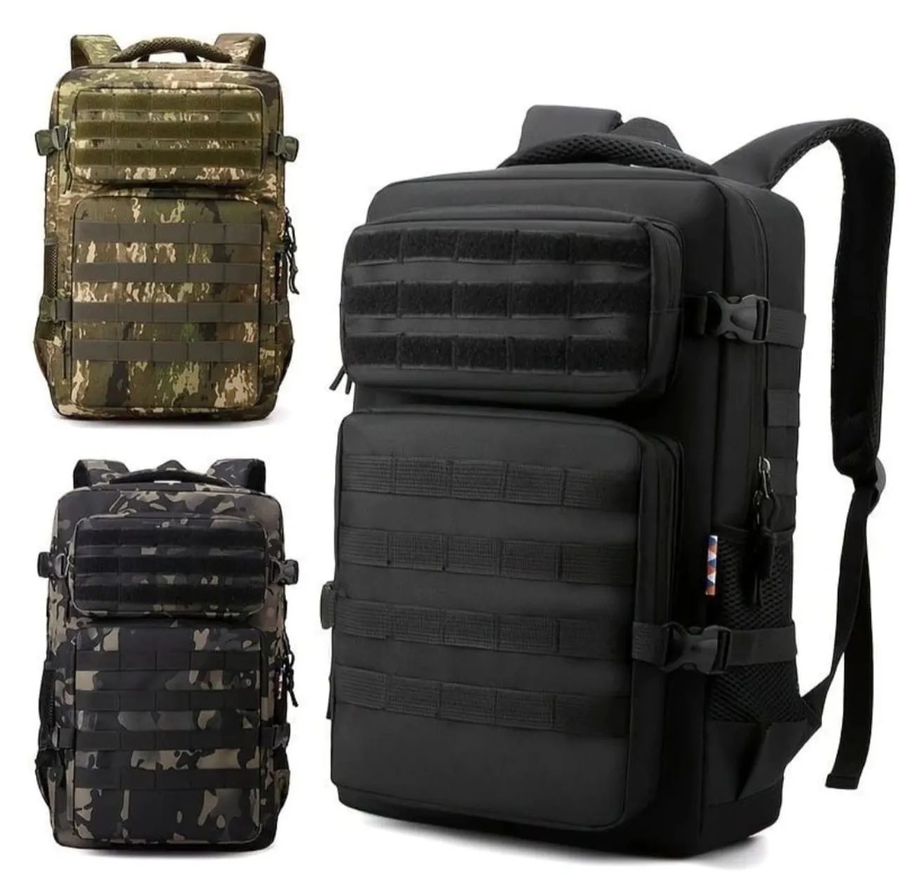 Mochila Estilo Tático 40L para Camping e Viagem