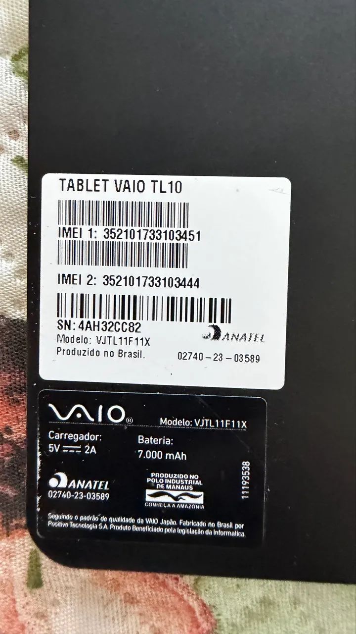 Tablet VAIO TL10 + Capa Teclado | R$ 1.100 - Foto 2