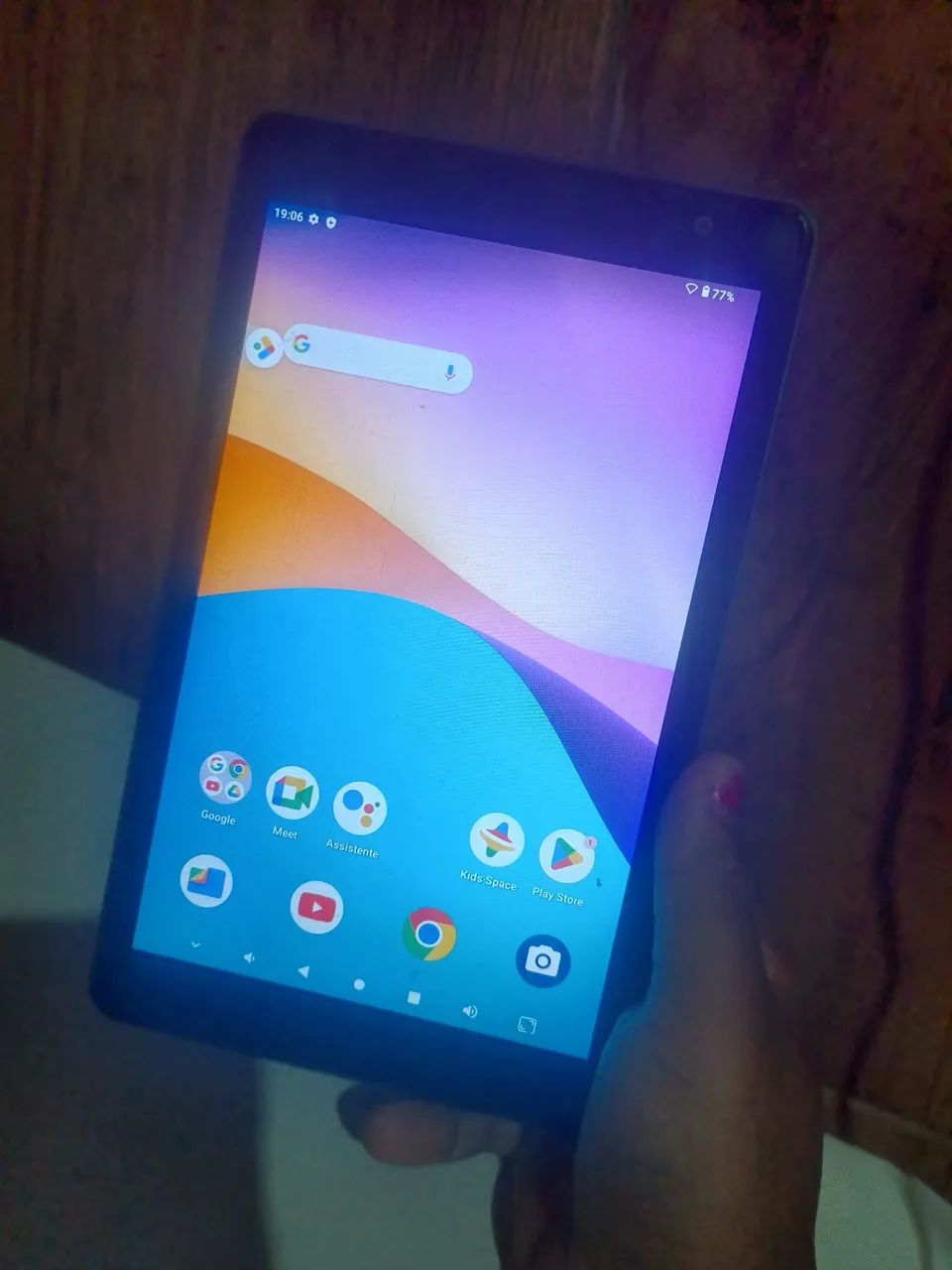 Tablet M8, usado para leituras 