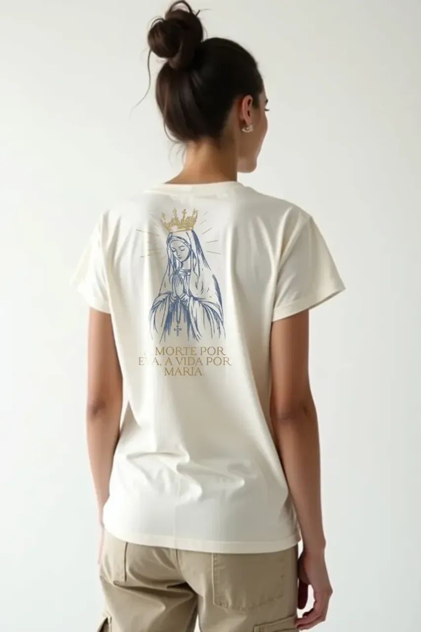 Camisa Básica Nsa de Fátima - Foto 3