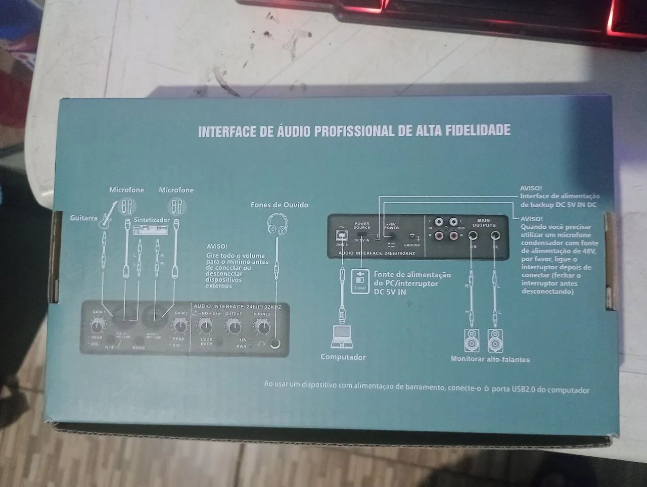Placa de audio externa para pc - Foto 5