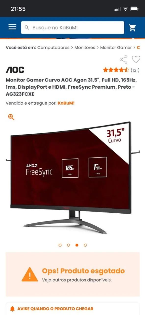 Monitor Gamer AGON 