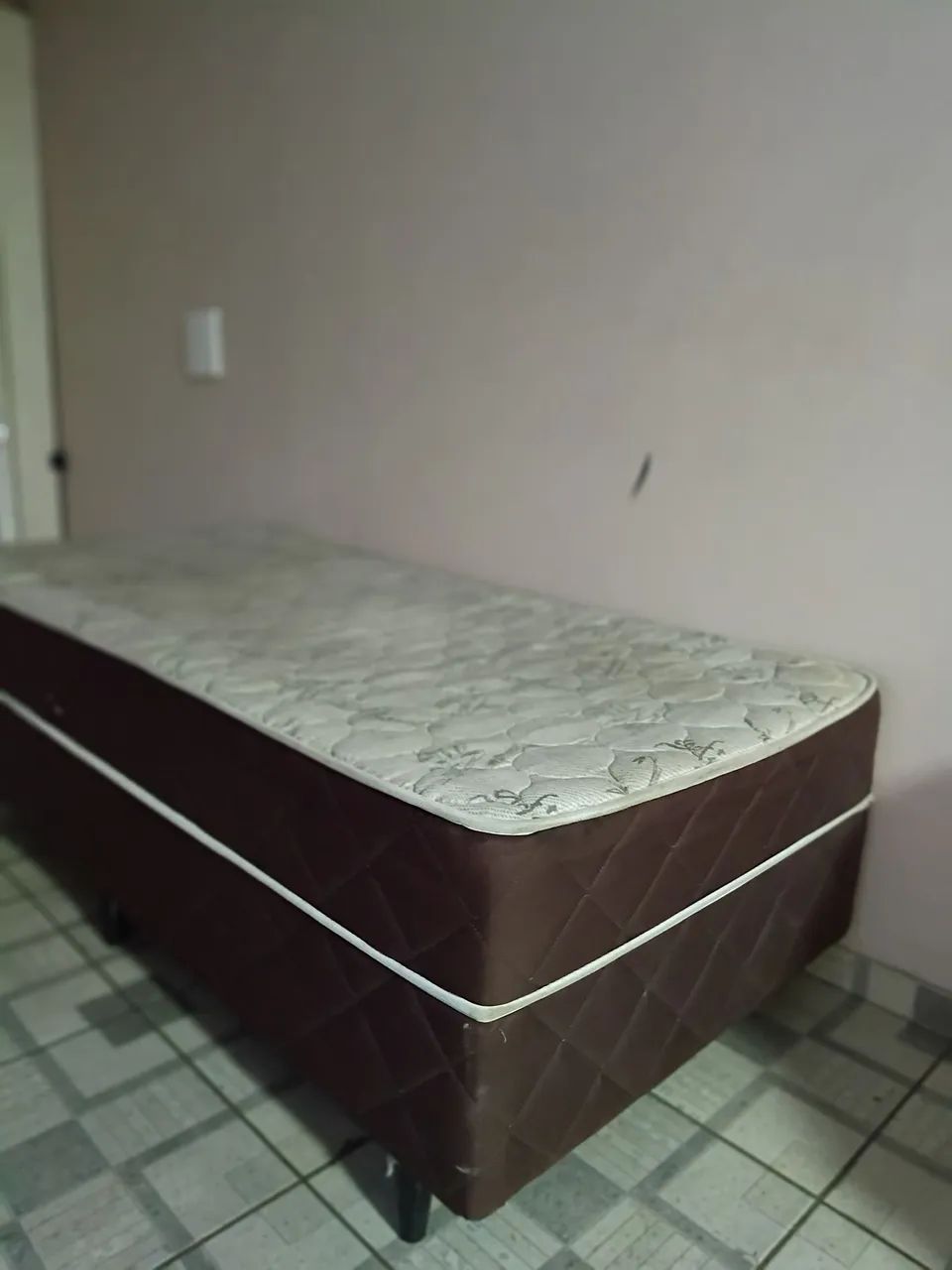 Cama de Solteiro Completa com Colchão e Base - Ótimo Preço! - Foto 3
