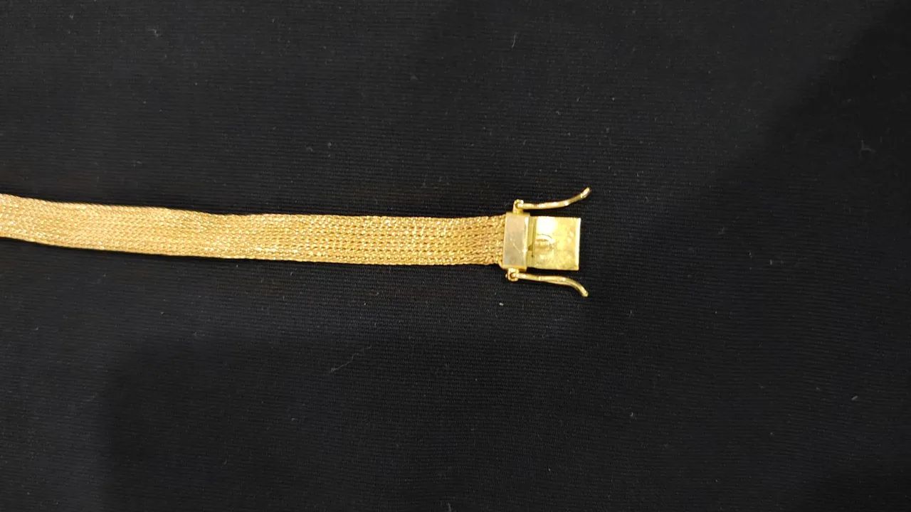 Vendo Pulseira máfia Italiana 18k, 21cm - Foto 3