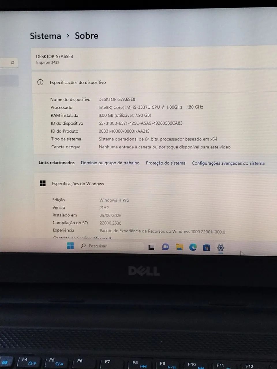 Dell I5 - 3337U 1.80 GHz + 8g + SSD 120. - Foto 5