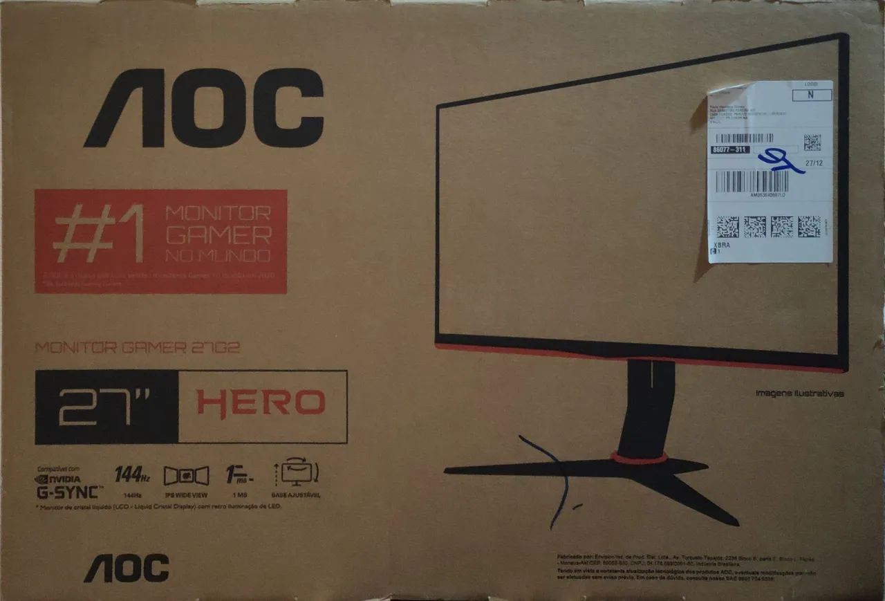 Monitor AOC Gamer 27 G2 144HZ