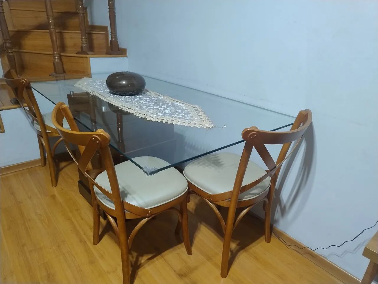 Conjunto de mesa e cadeira sala de jantar