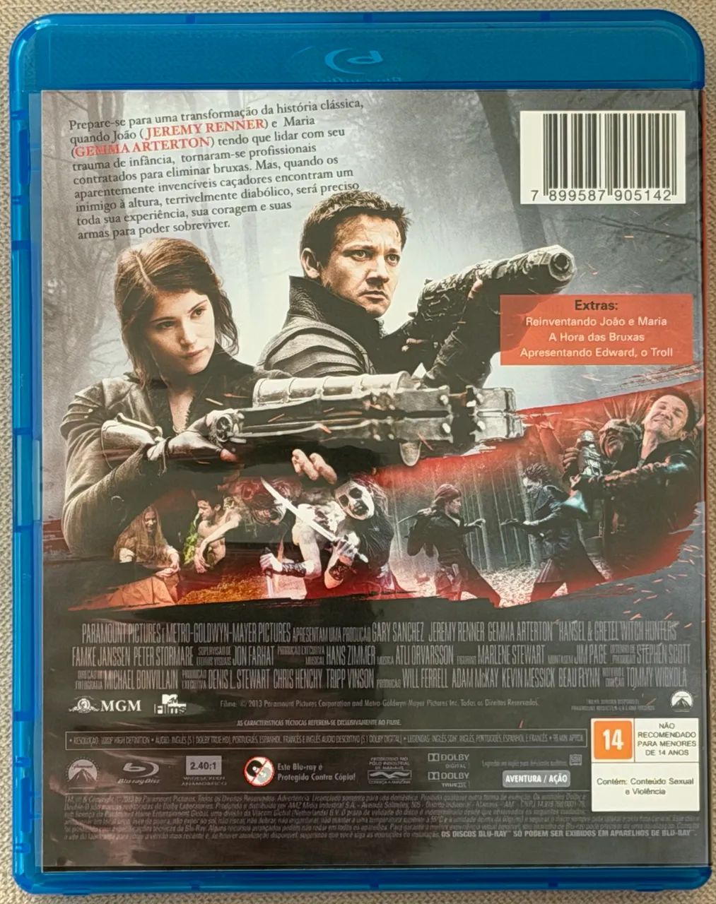 Blu-Ray João e Maria - Caçadores de Bruxas (original) - Foto 2