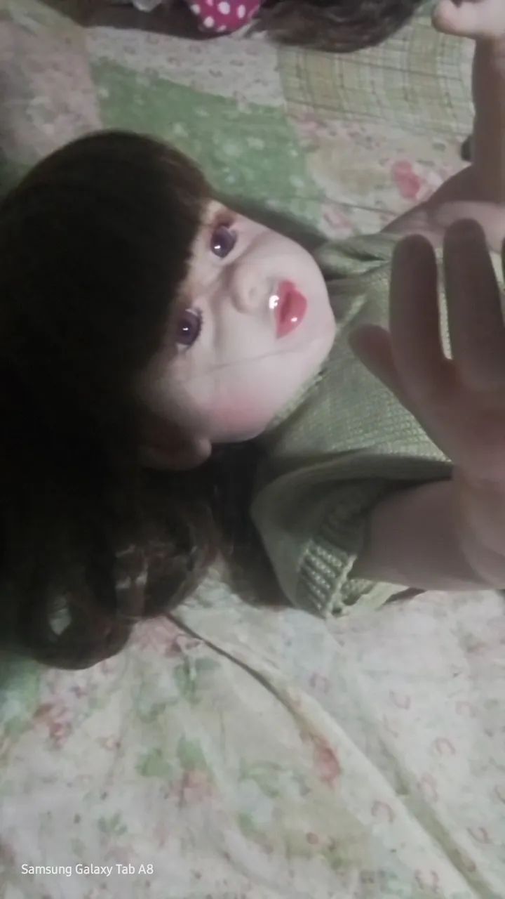 BONECA REBORN COM CORPINHO TODO EM VINIL 