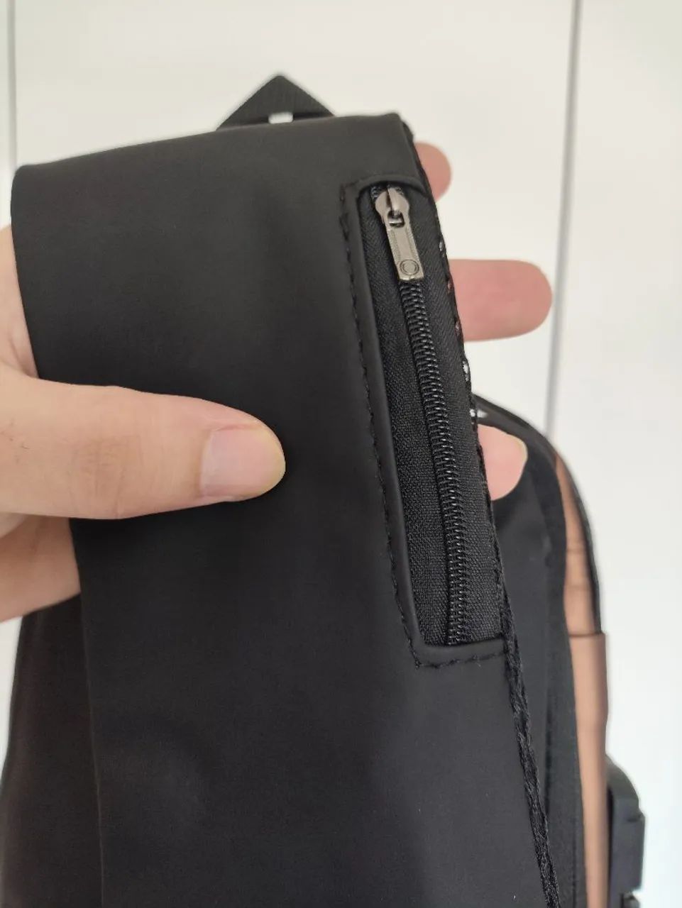 Mochila masculina para peito e costas - Foto 3