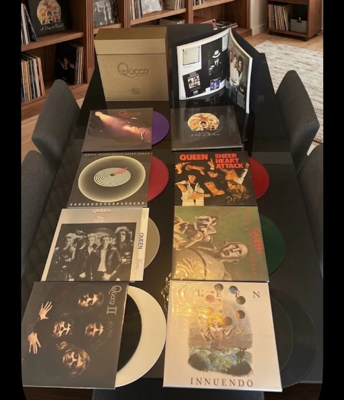 Lote 8 Albuns Vinil Queen The Studio Collection Half Speed Box