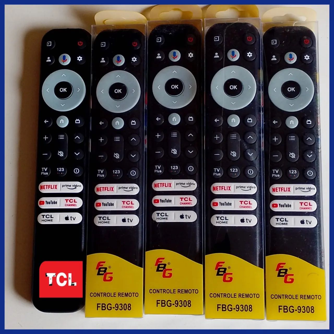 Controle da tv TCL Android smart 