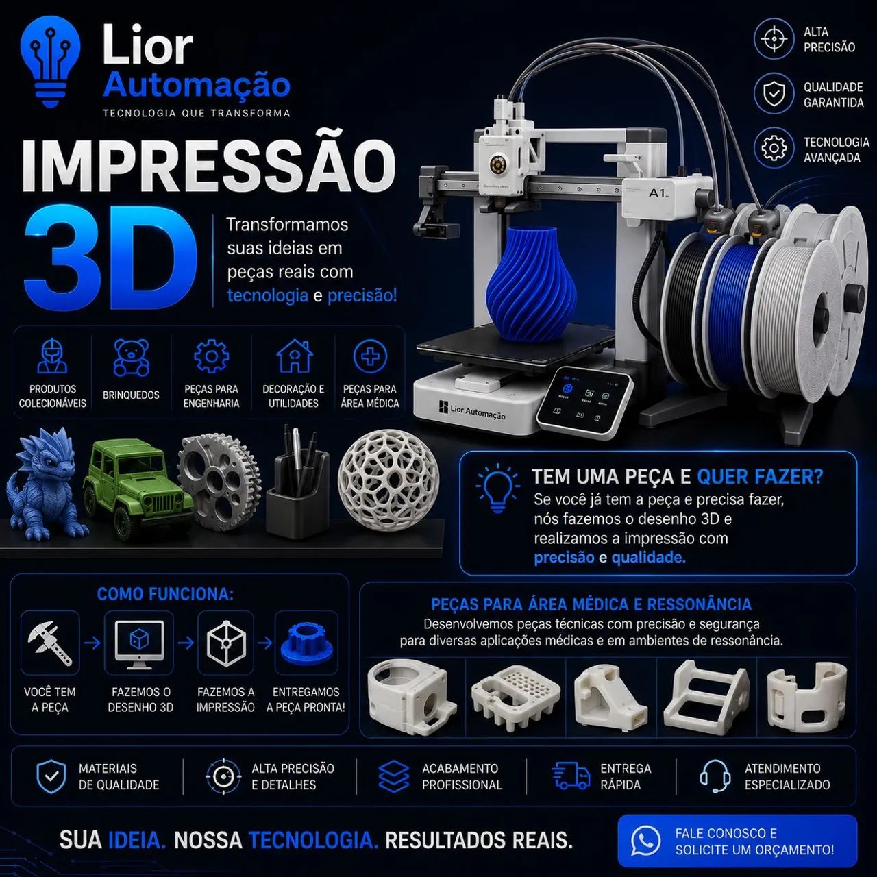 Serviço de impressão 3D 