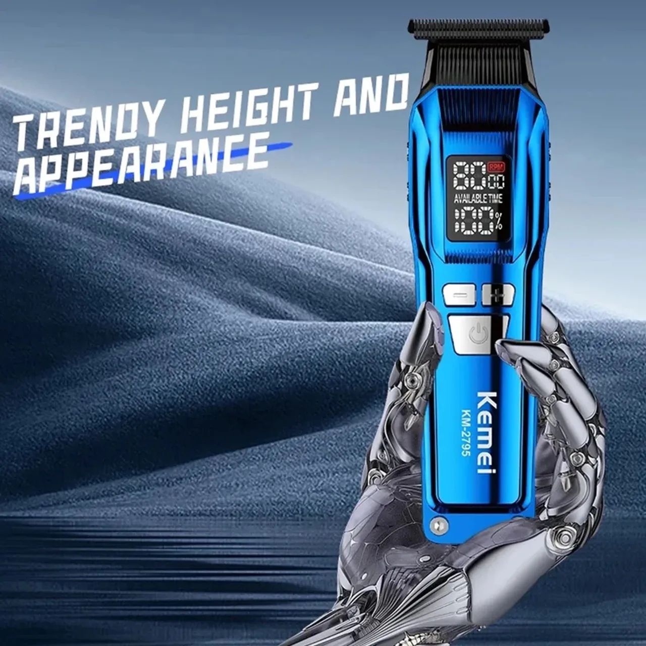 Máquina de cortar cabelo e acabamento Kemei M-KM-2795 - Foto 4