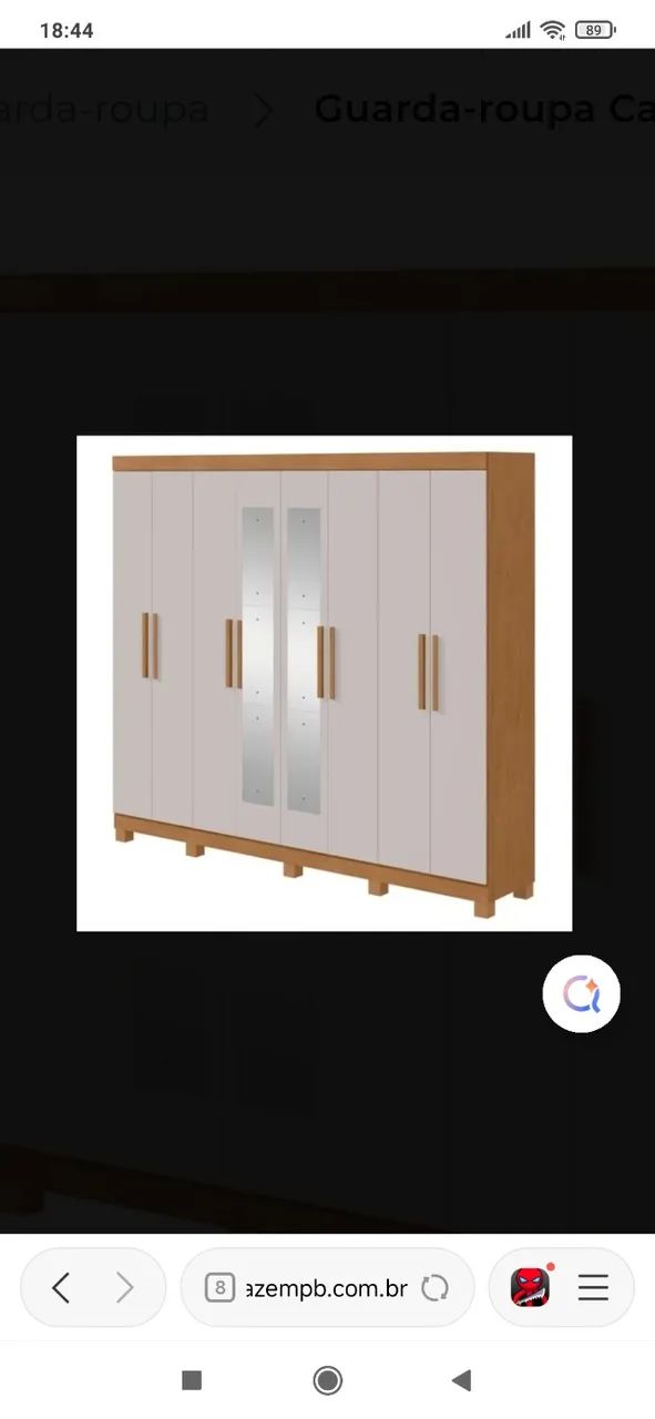 Guarda roupa 8 portas