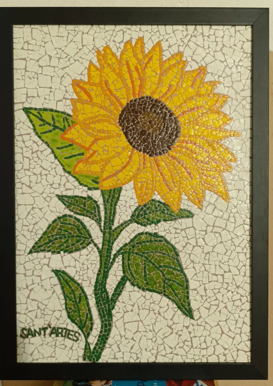 Girassol em mosaico!