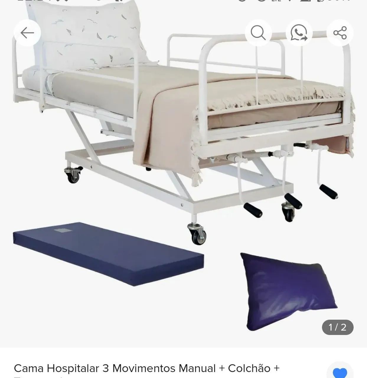 Cama Hospitalar ótimo estado 
