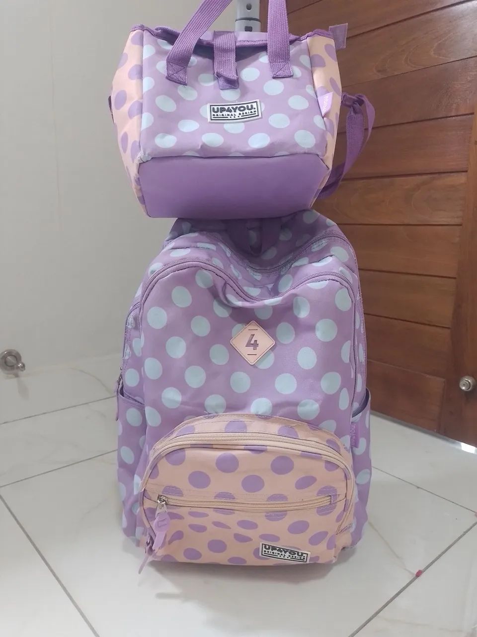 Mochila e lancheira escolar meninas 