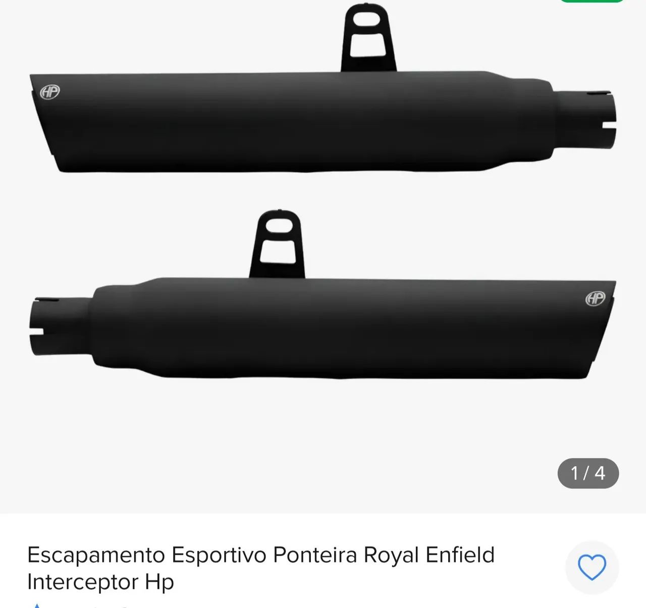 Escapamento esportivo para royal enfield interceptor ou shotgun 