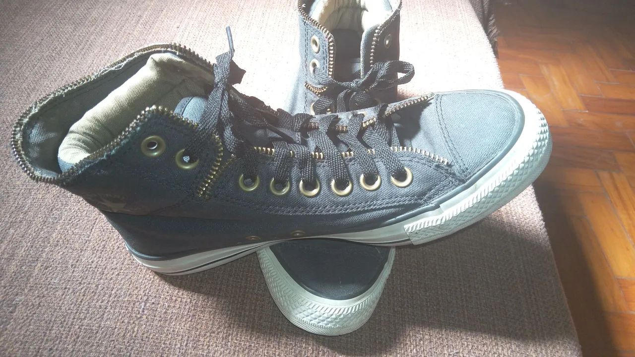 Tenis  converse All star com siper preto n:38.