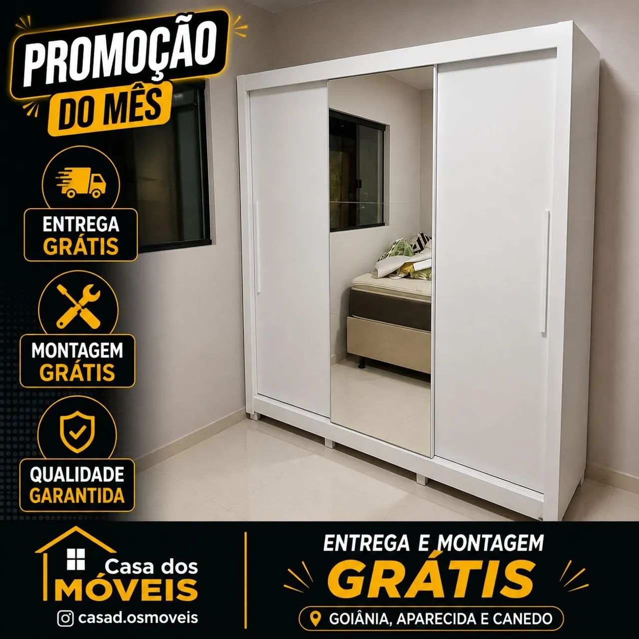 Guarda roupa Panamá Branco 
