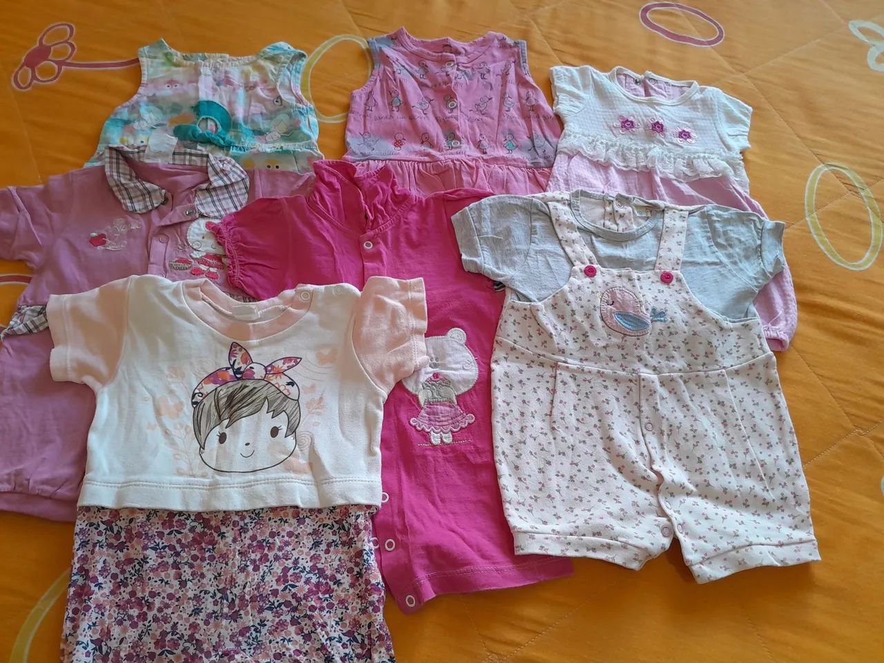 Lote romper bebê menina