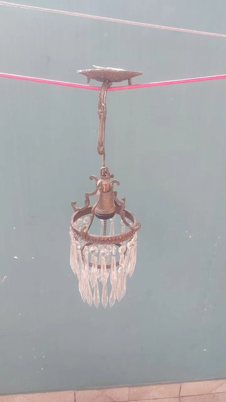 Lustre em bronze com gotas - Foto 2