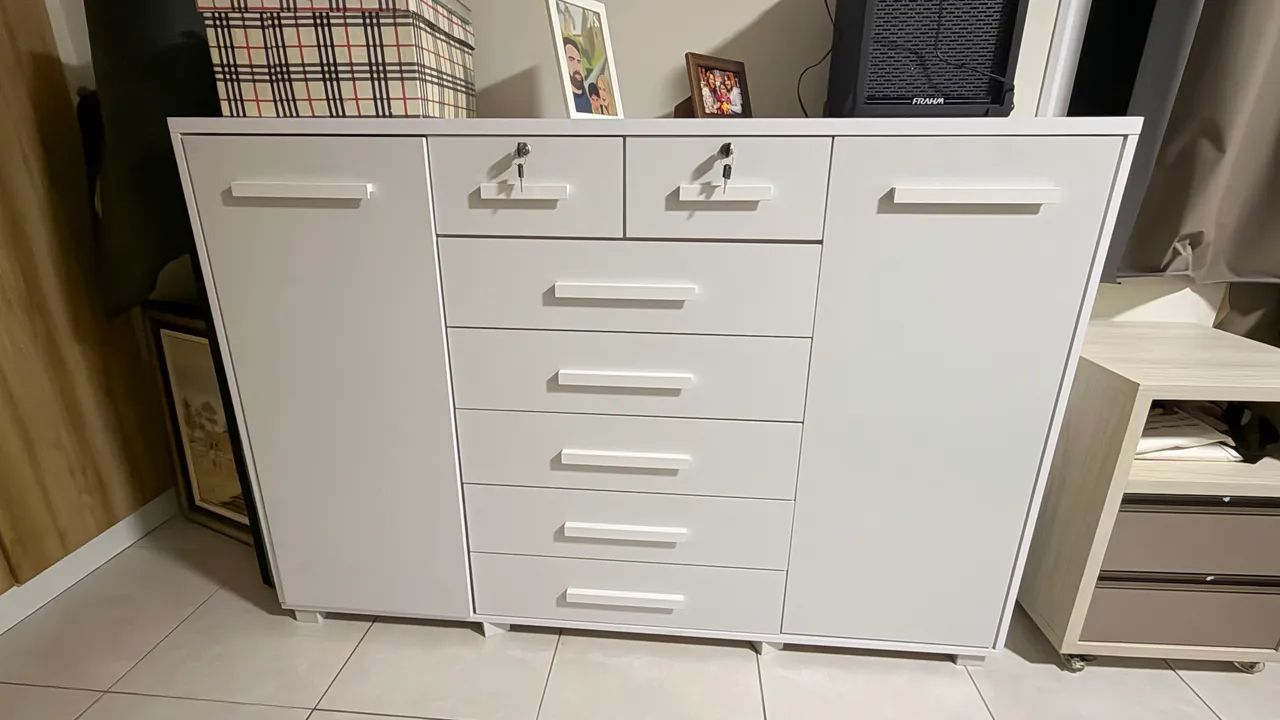 Cômoda/Armário Branco Multifuncional - Foto 2