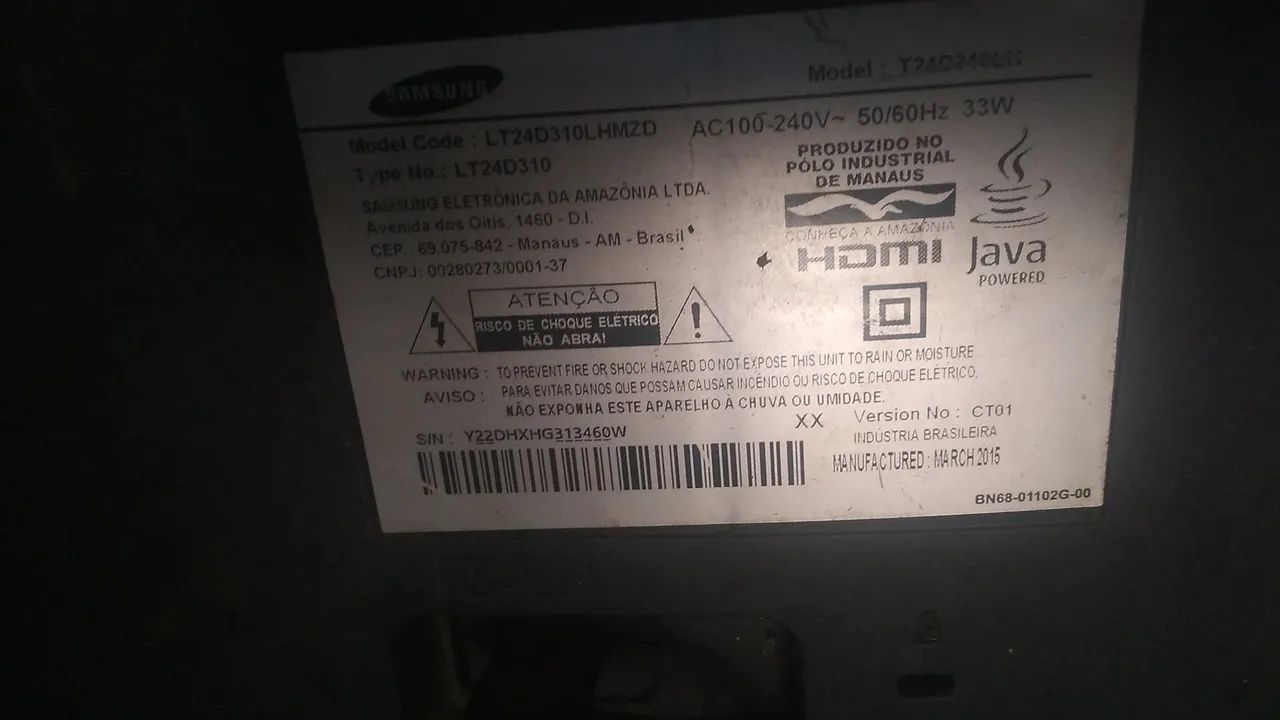 Vendo tv funciona porém a tela trocou e não ver imagem - Foto 2