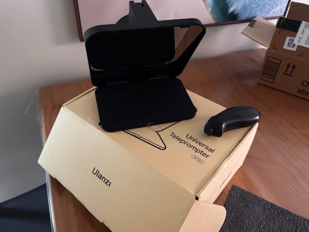 Teleprompter Ulanzi RT 02 - Celular, Câmera, Tablet e Notebook  - Foto 2