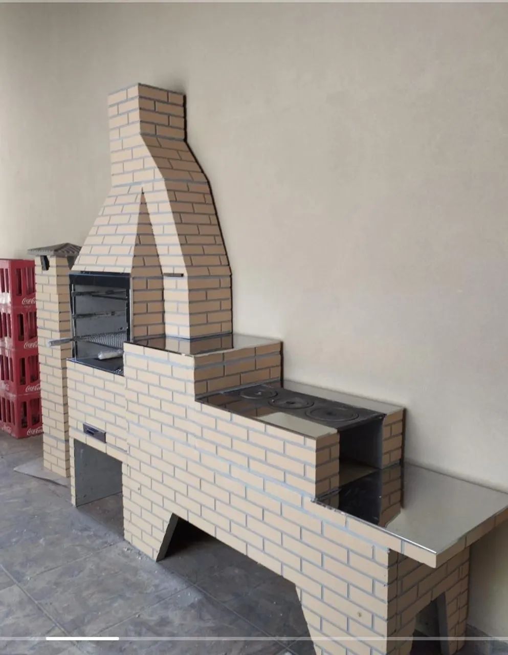 Churrasqueira e fogão a lenha 