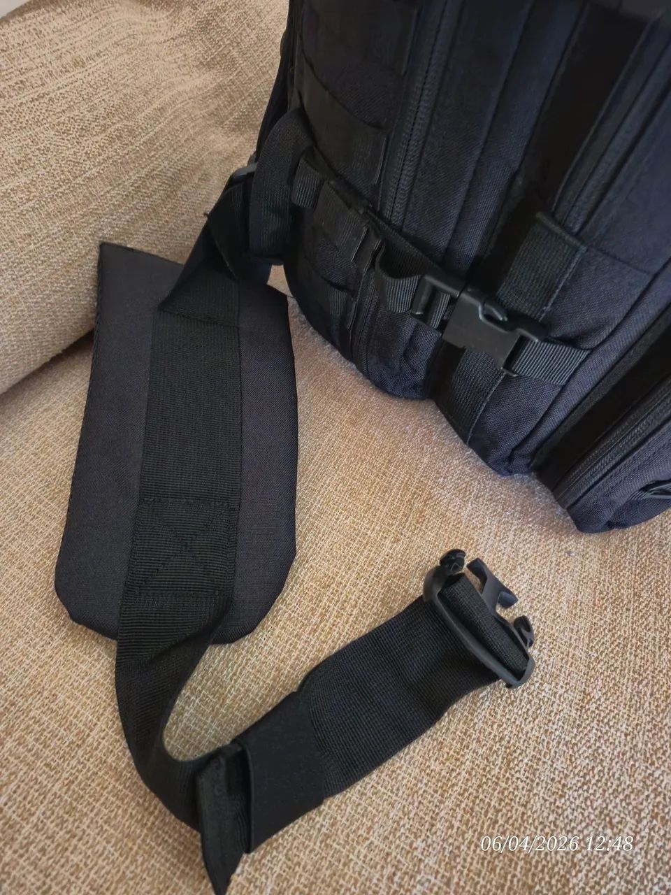 Mochila Militar Wolf Cargo Preta Cordura 1000d Zíper Ykk® - Edição Limitada Made In Usa - Foto 3