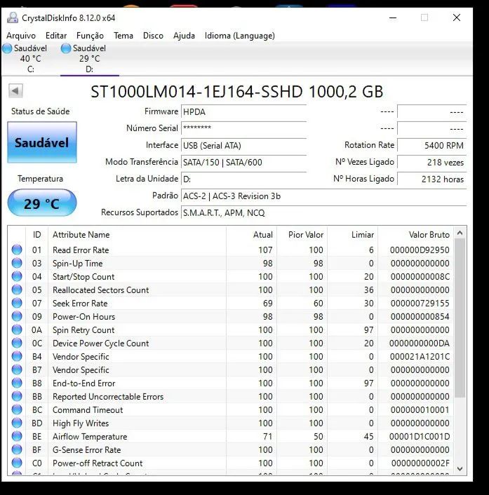 HD notebook Seagate 1 tb  - Foto 3