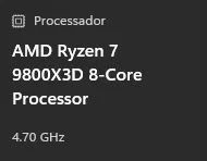 Processador Amd ryzen 7 9800x3d - Foto 4