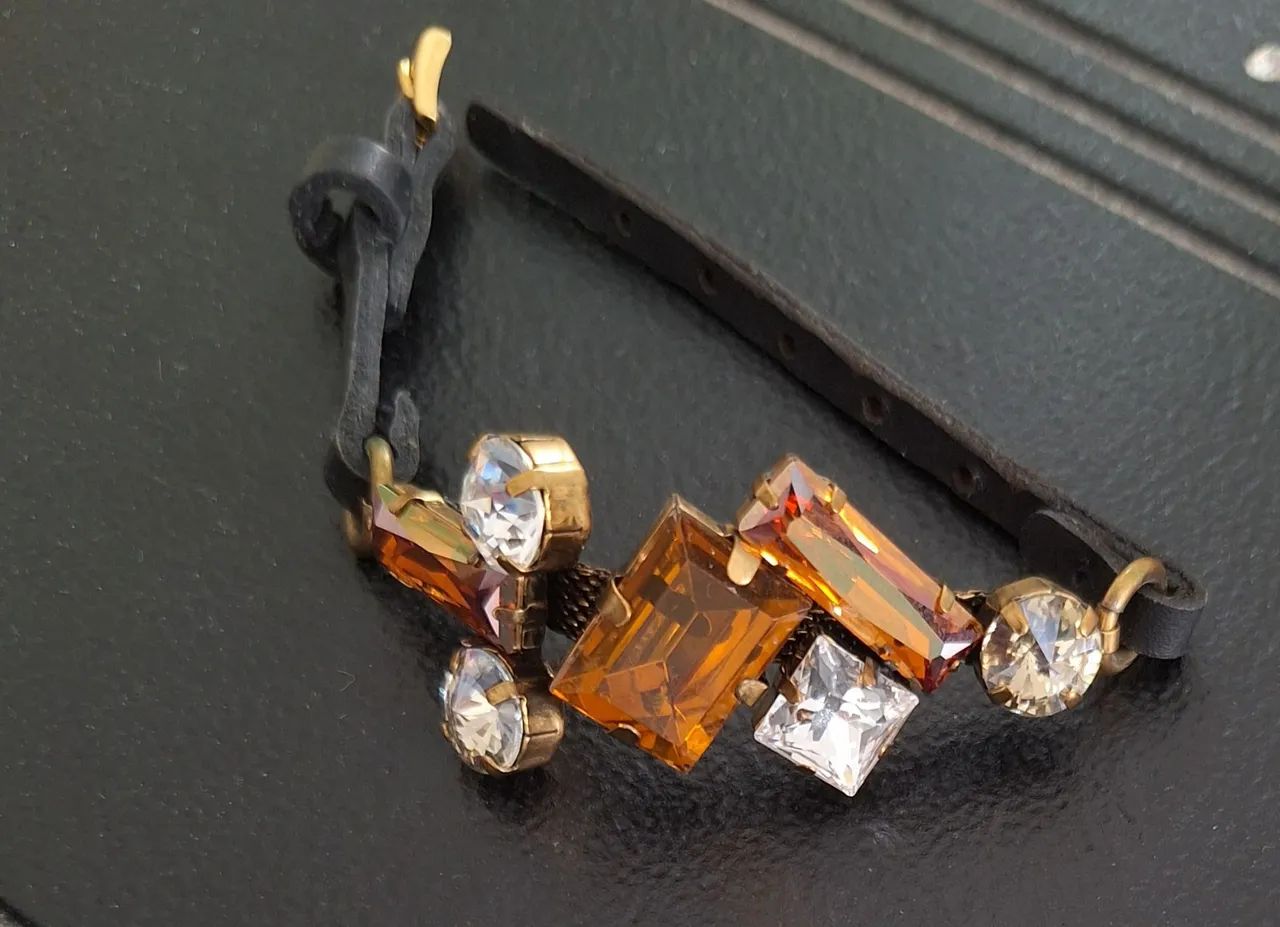 Pulseira feminina com pedras  - Foto 2