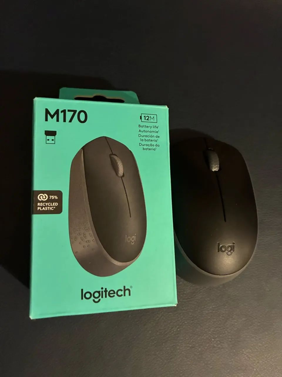 Mouse escritório logitech M170 com caixa original