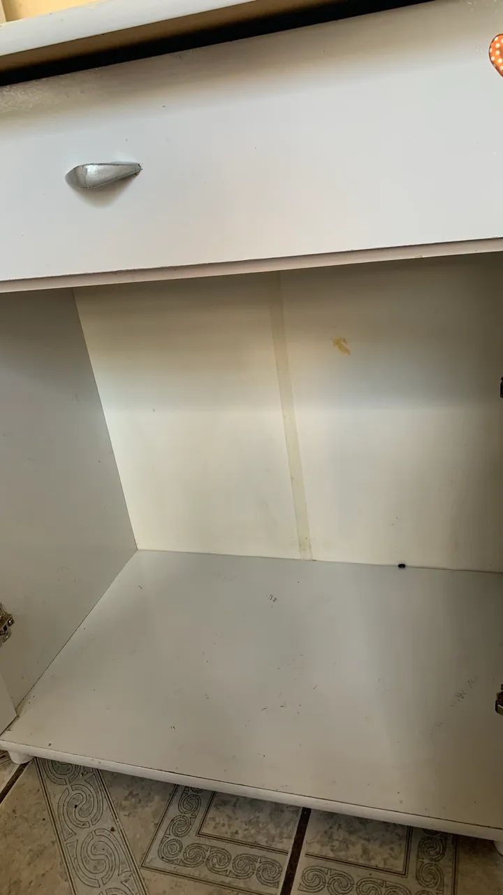 Armário de Cozinha Branco com Gaveta e 2 Portas  - Foto 2