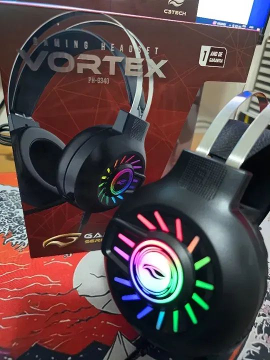 Headset Gamer Vortex 50 mm, USB, Com Microfone Omnidirecional - Foto 5