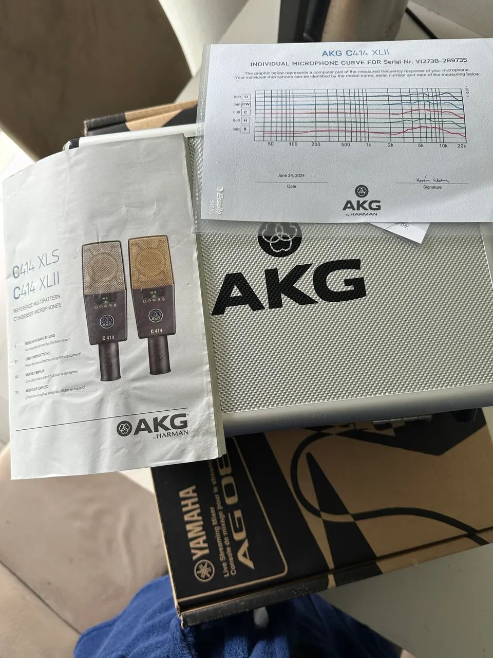 Microfone AKG C414 Xlii condensador  - Foto 5