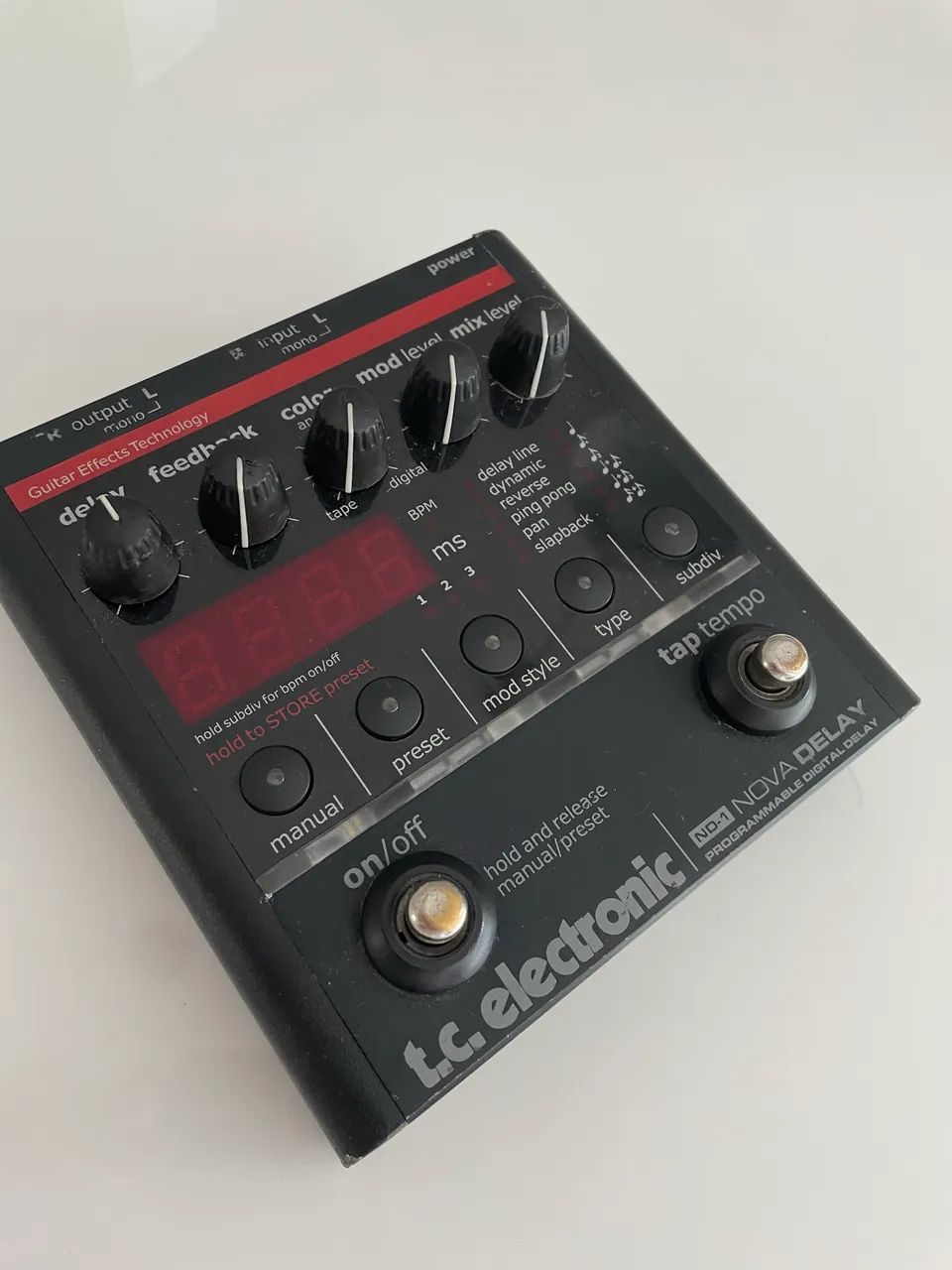 Pedal nova delay nd1 tc eltronics - Instrumentos musicais