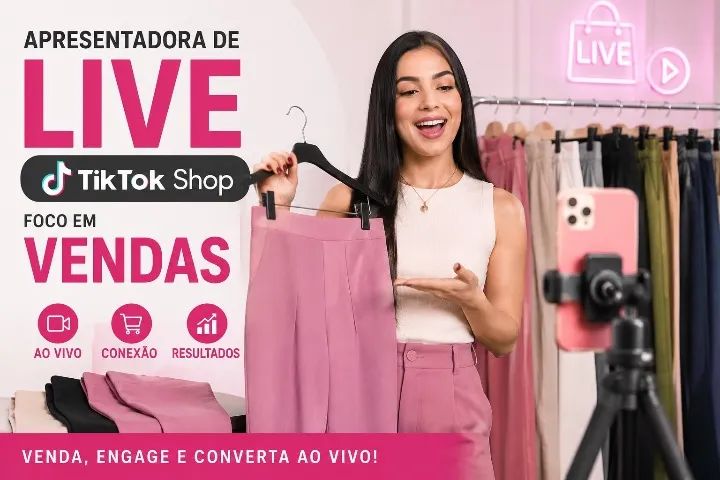 Vaga de Apresentadora de Live