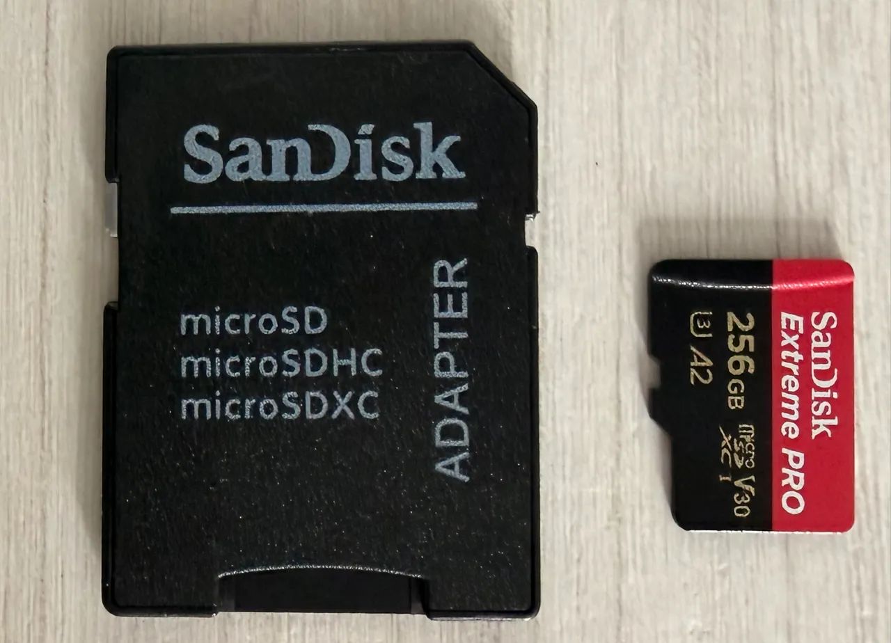 Cartão de memória Sandisk 256GB453825189034731520