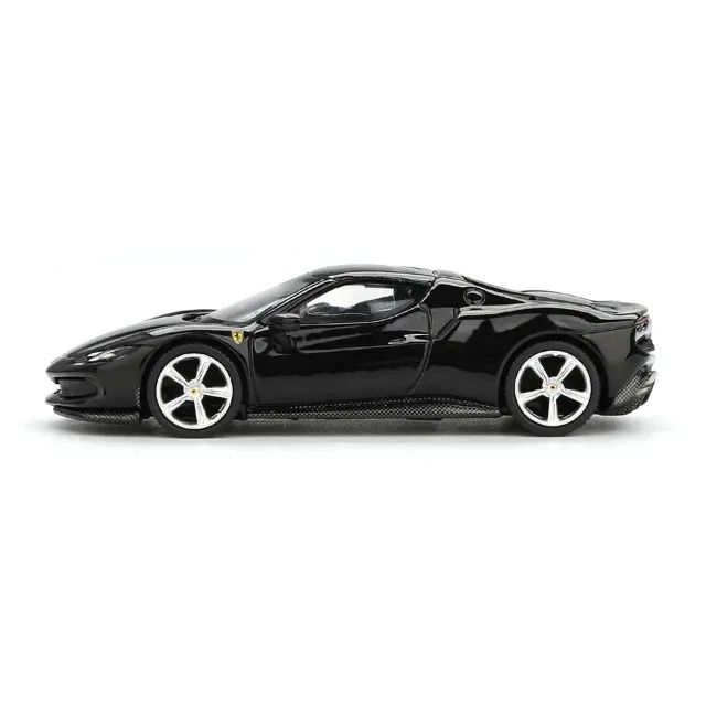 MINIATURA Ferrari 296 GTB Nero Daytona BBR MODELS 1/64
